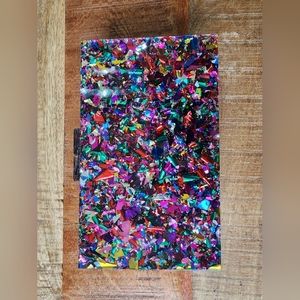 Multi color acrylic clutch